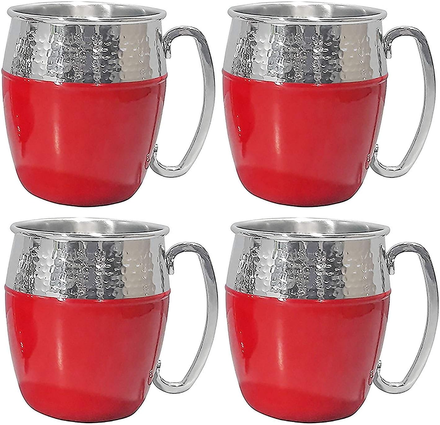 Member's Mark Hammered Mule Mugs, 4 Pack (red) - Bellso
